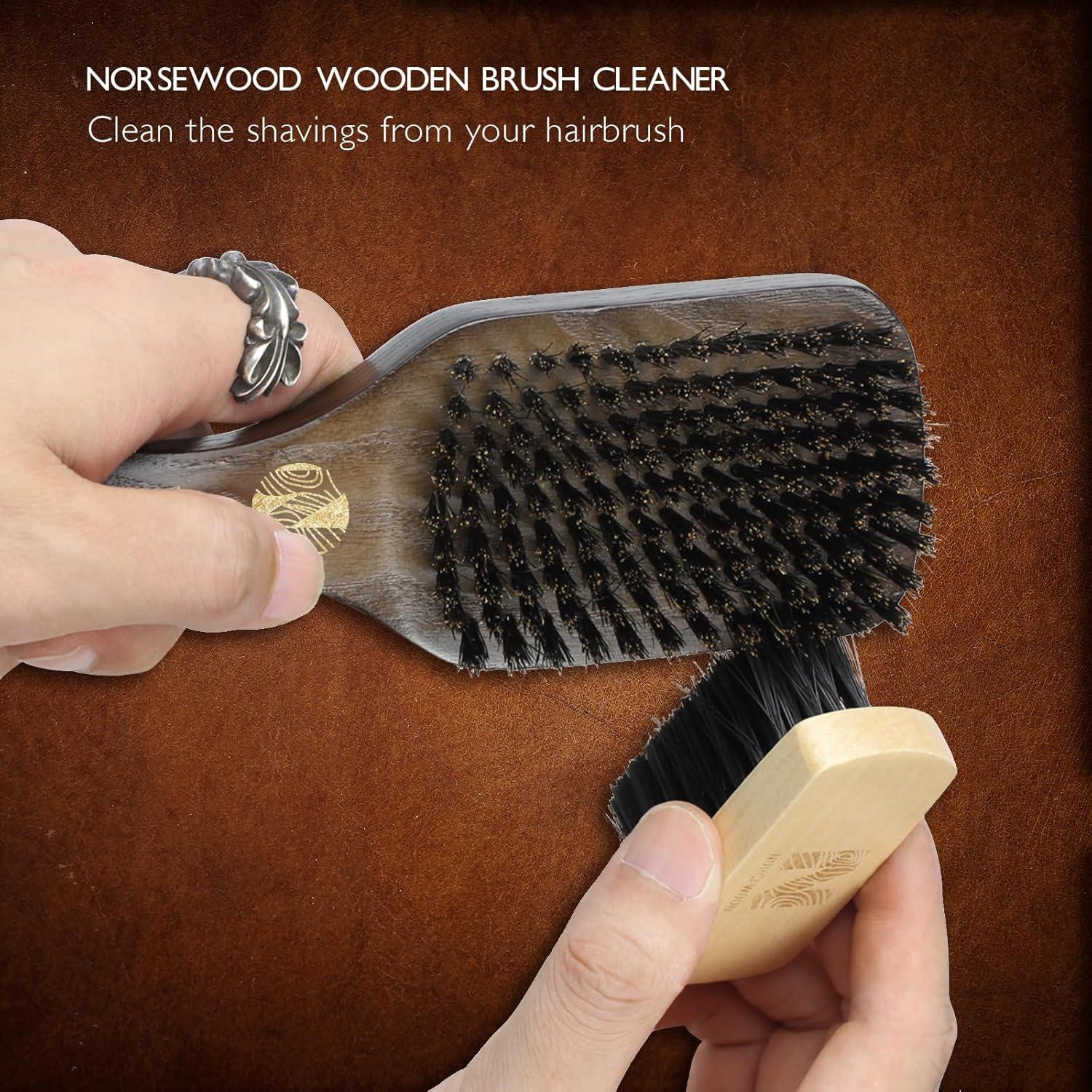 Cepillo de Cerda de Jabalí JIXIU para Cabello y Barba - 18cm