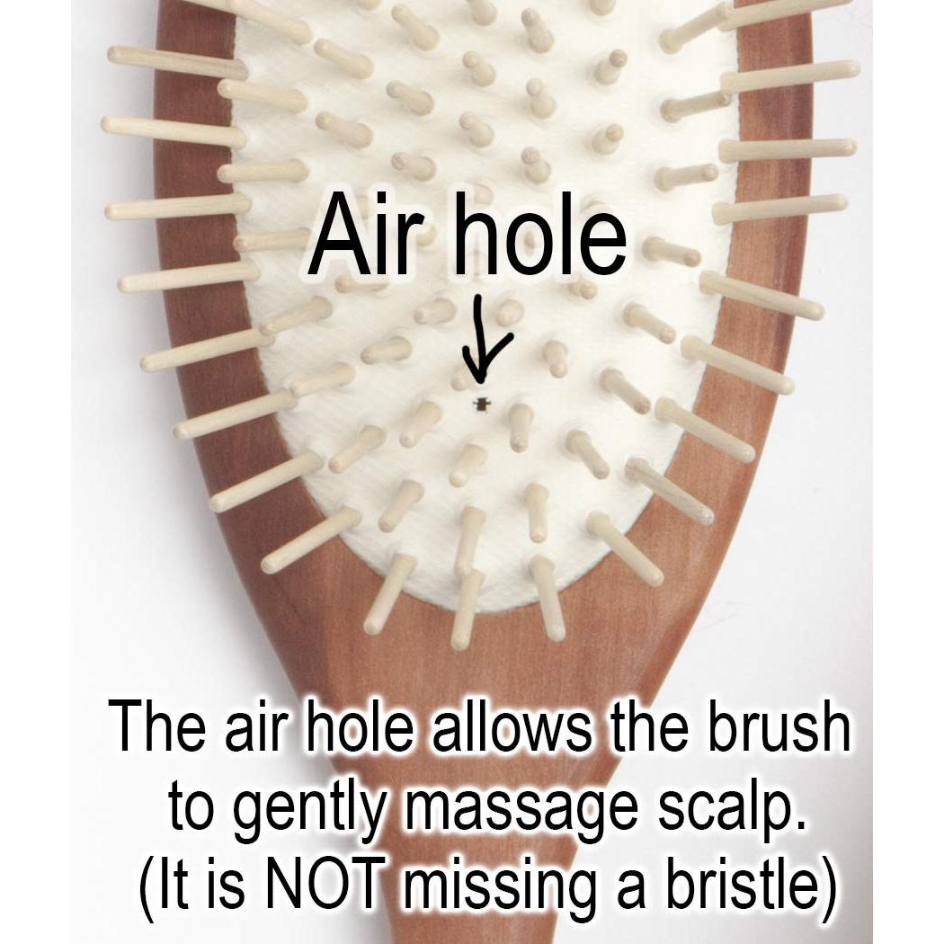 Cepillo de Madera Natural Antibreakage para Cabello - Hecho en Alemania