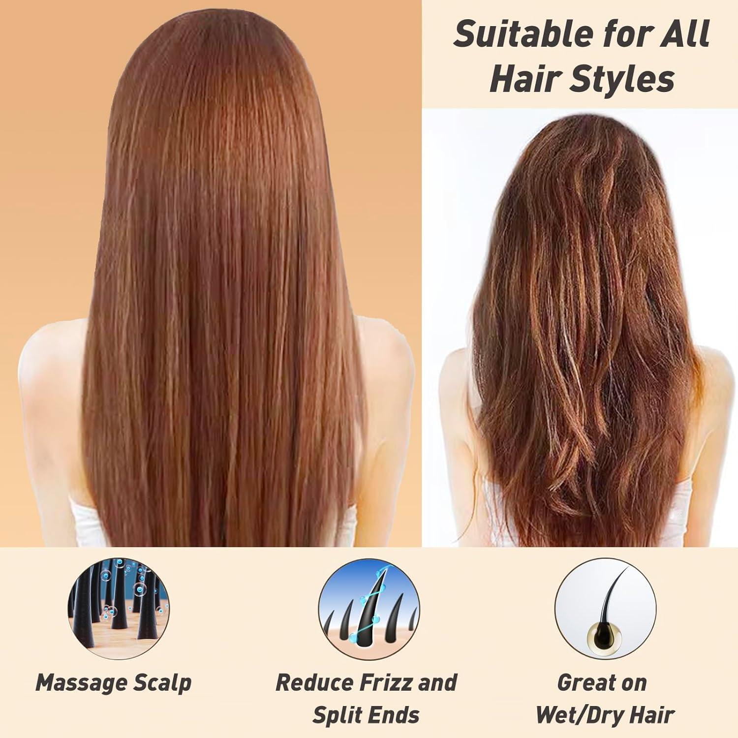 Cepillo de Madera Natural Rain's Secret para Cuidado del Cabello