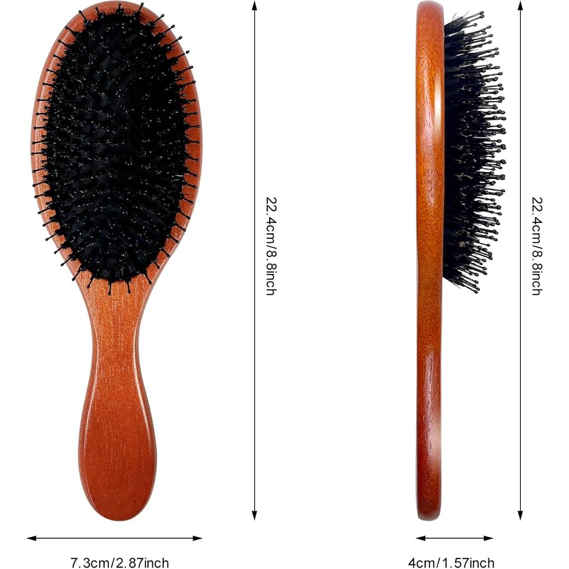 Cepillo de Madera Natural Rain's Secret para Cuidado del Cabello