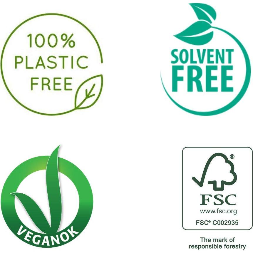 Cepillo Ovalado Grande TEK de Madera Ecológica 22x6 cm