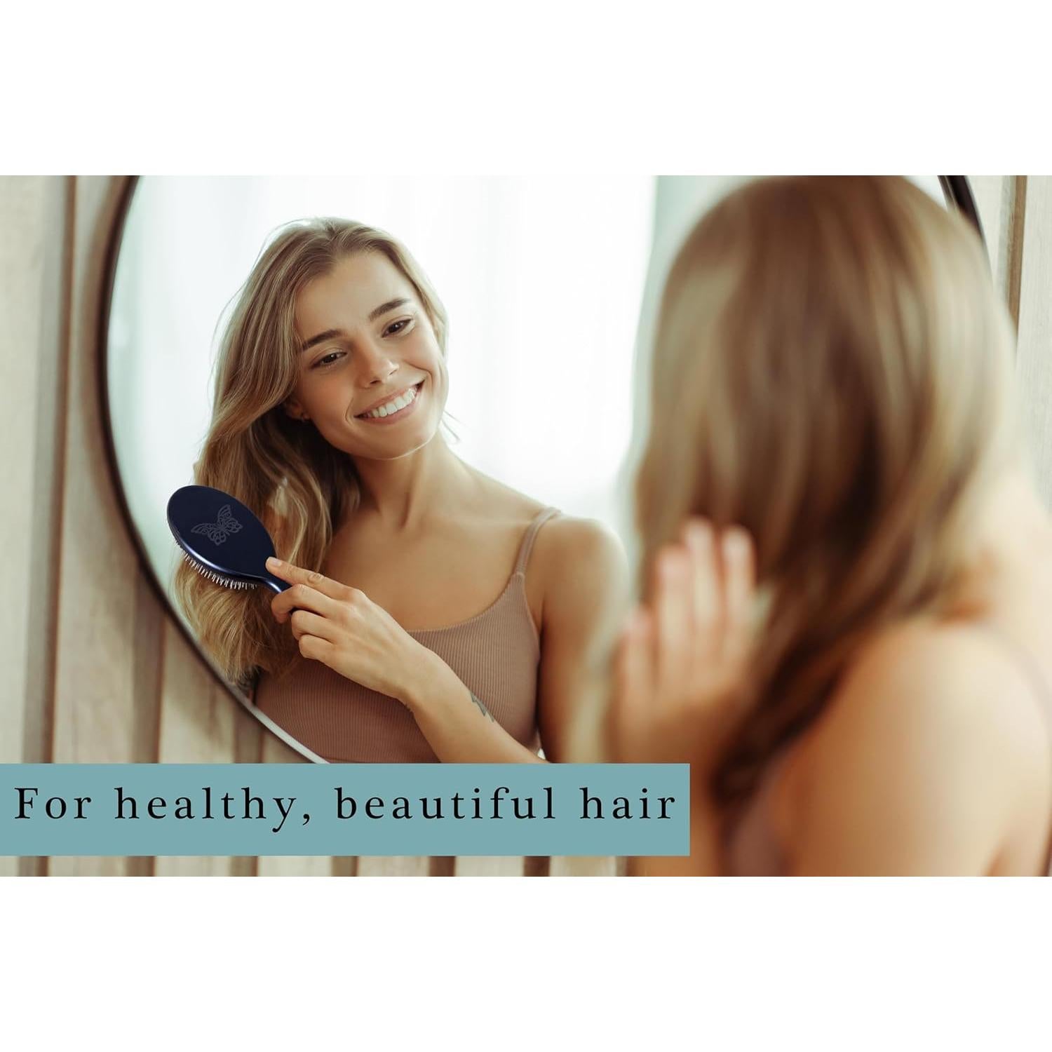 Cepillo de Cabello Premium Desert Breeze - Cerda de Jabalí y Nylon