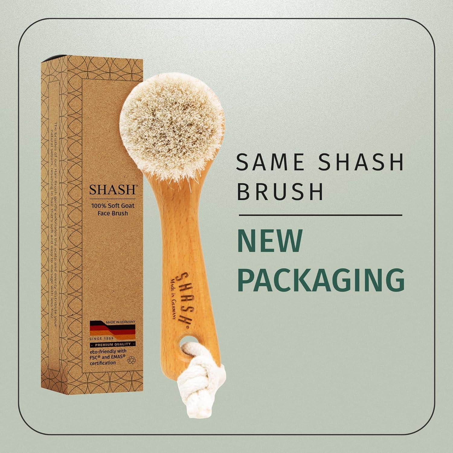 Cepillo Facial Exfoliante SHASH Hecho en Alemania 12.7x4.2 cm