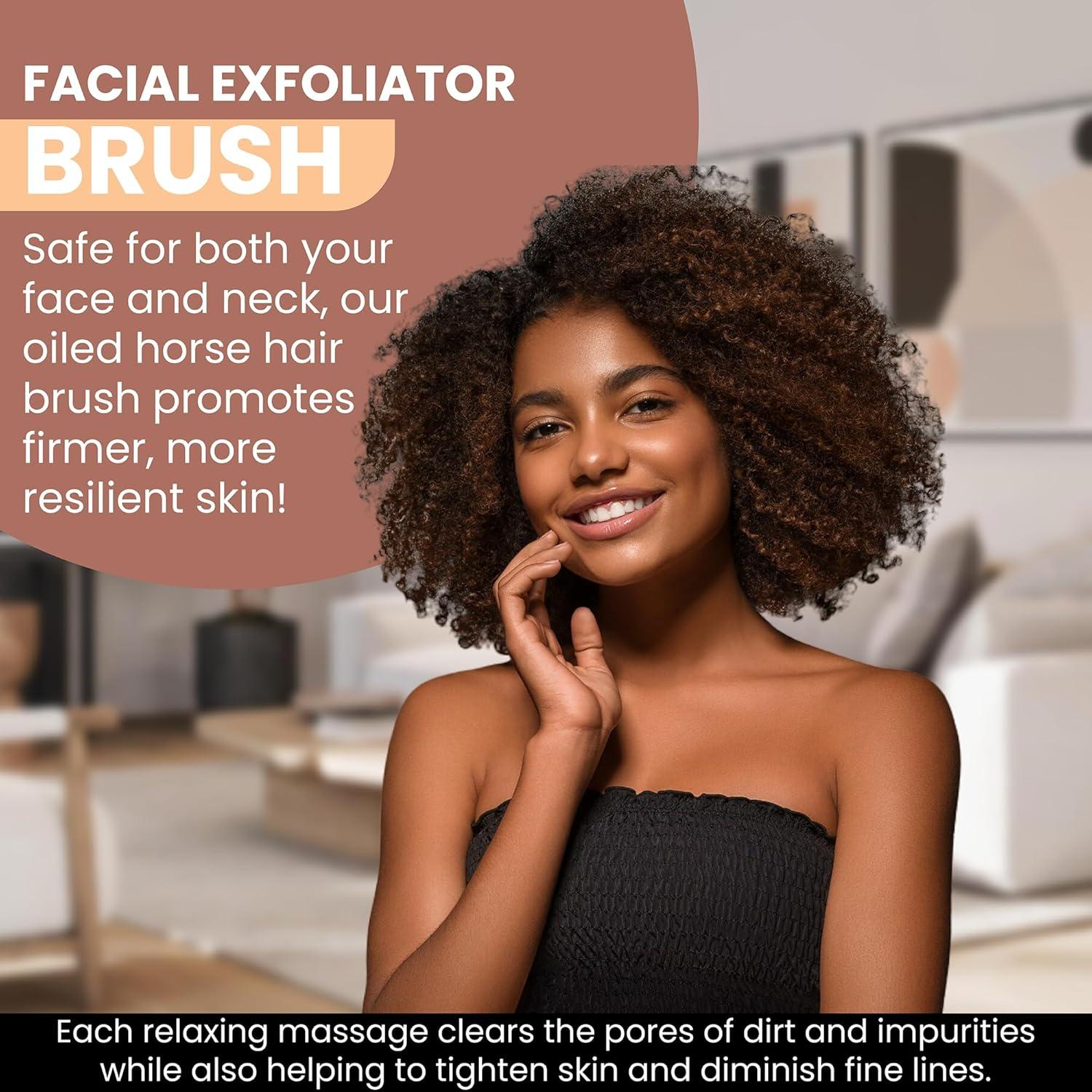 Cepillo Facial Exfoliante SHASH Hecho en Alemania 12.7x4.2 cm