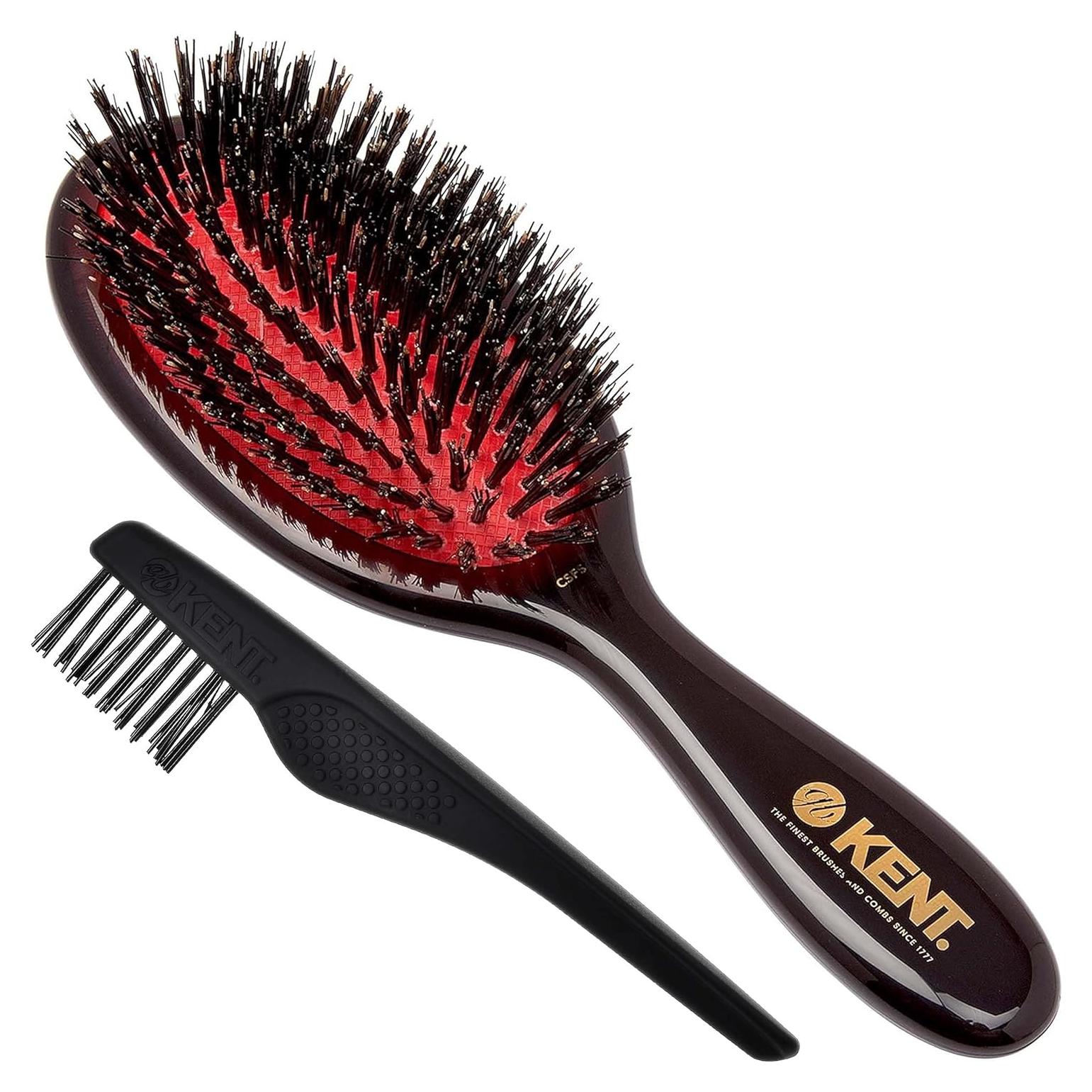 Cepillo de Alisado Ovalado KENT CSFS - Cerdas de Jabalí Natural