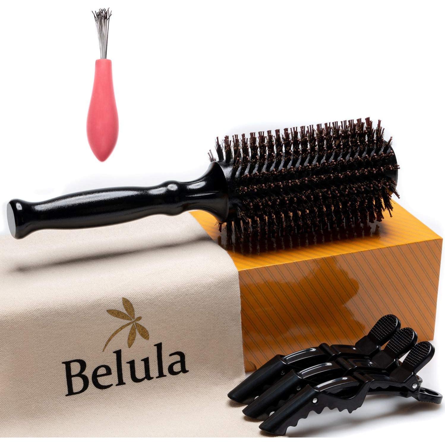 Conjunto de Cepillos Belula: Cerda de Jabalí y Redondo 6.86 cm