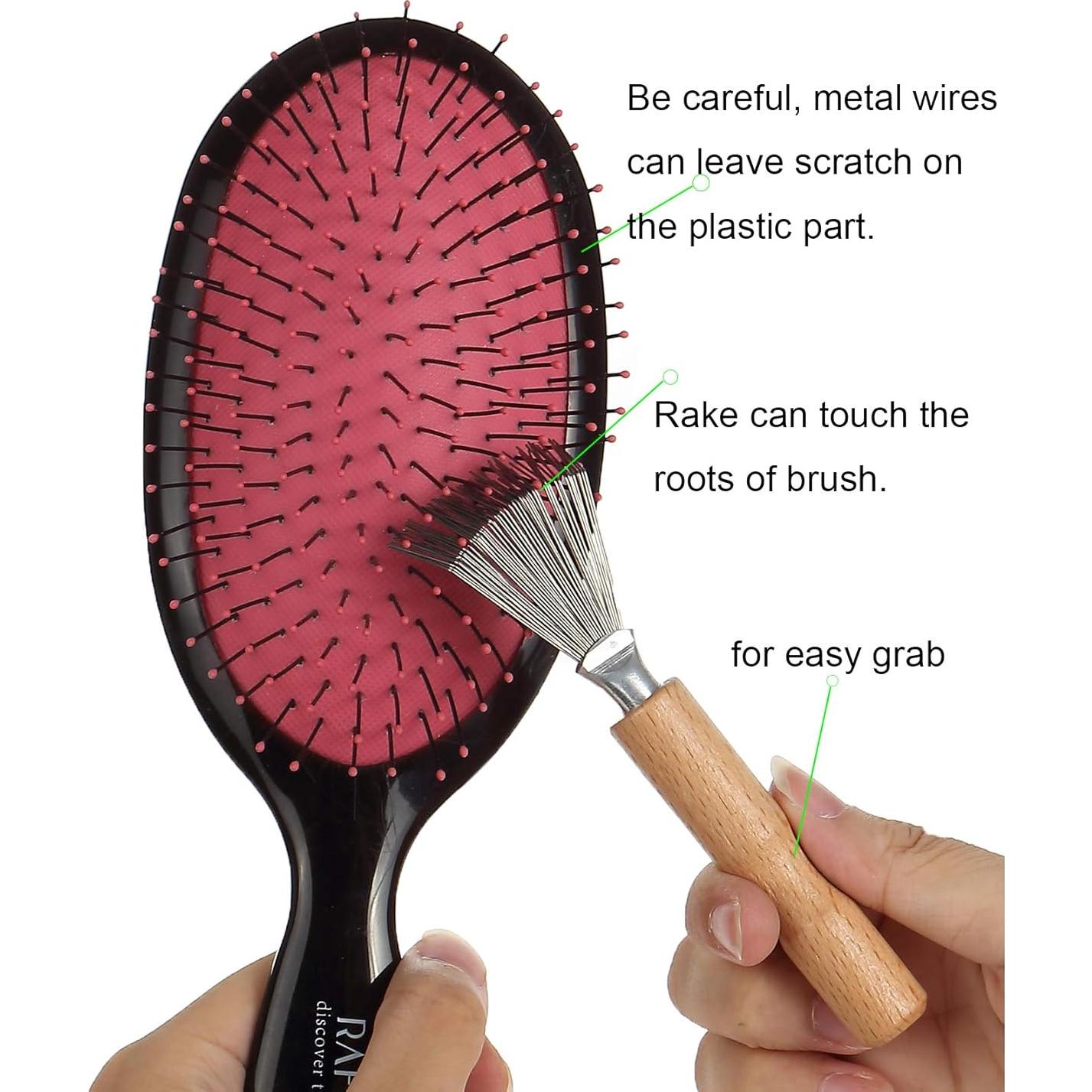 Limpiador de Cepillos de Cabello Simple Leben 11.43 cm con Rasqueta