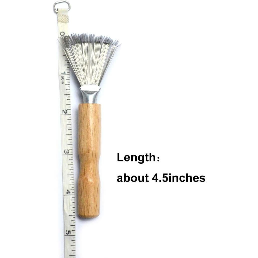 Rastrillo de Alambre Luwigs con Mango de Madera 11.43 cm