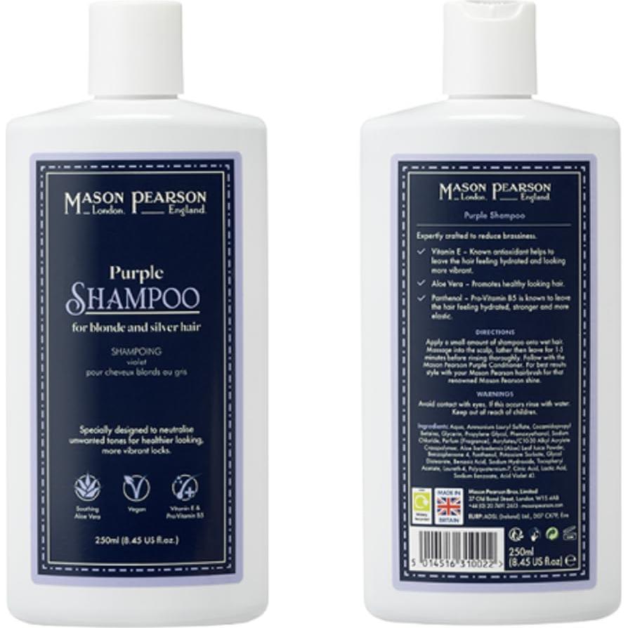Champú Morado Mason Pearson 250ml - Neutraliza Amarillos