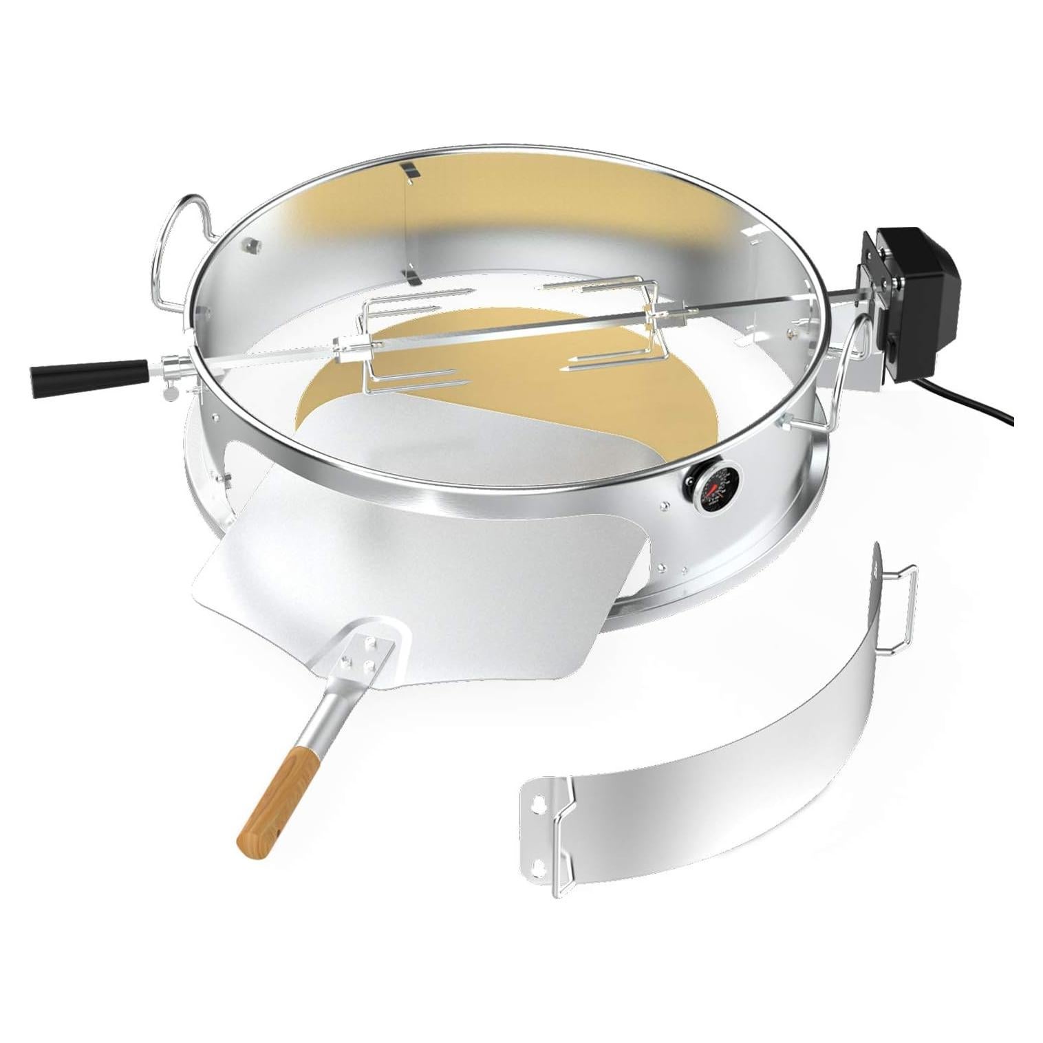 Kit Rotisserie y Pizza Onlyfire Acero Inoxidable 22"