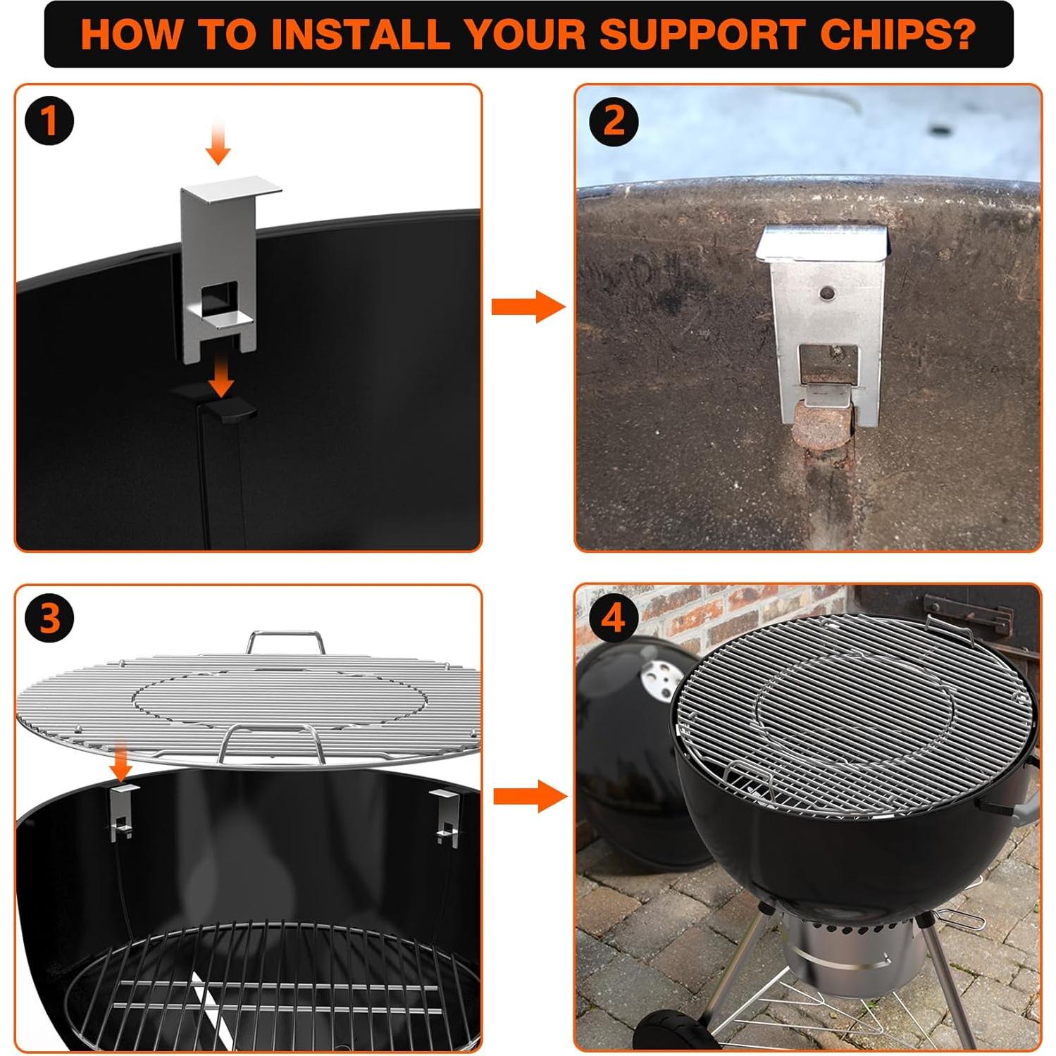 Kit Rotisserie y Pizza Onlyfire Acero Inoxidable 22"