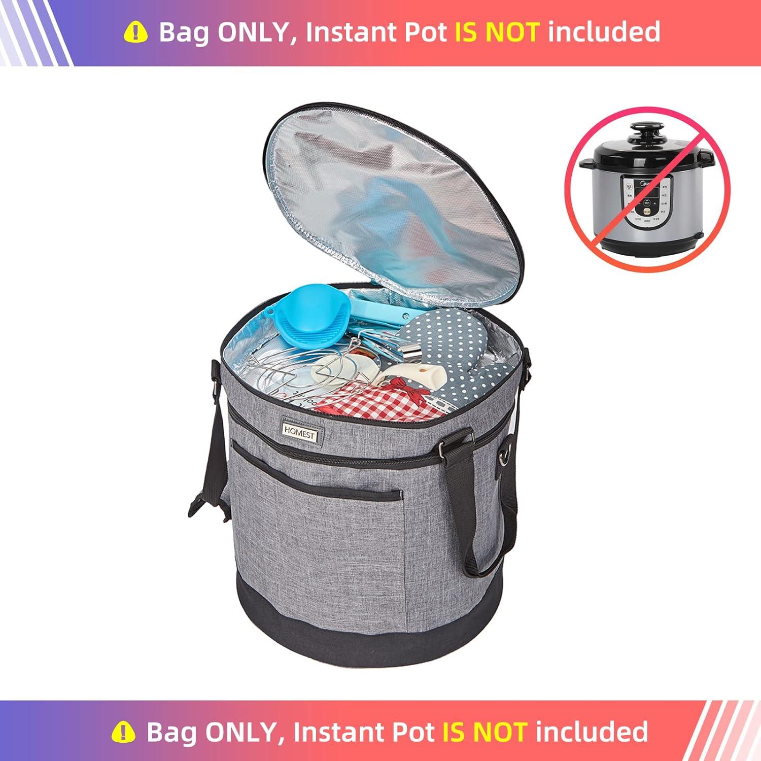 Bolsa de Transporte HOMEST para Olla Instantánea 8QT Gris