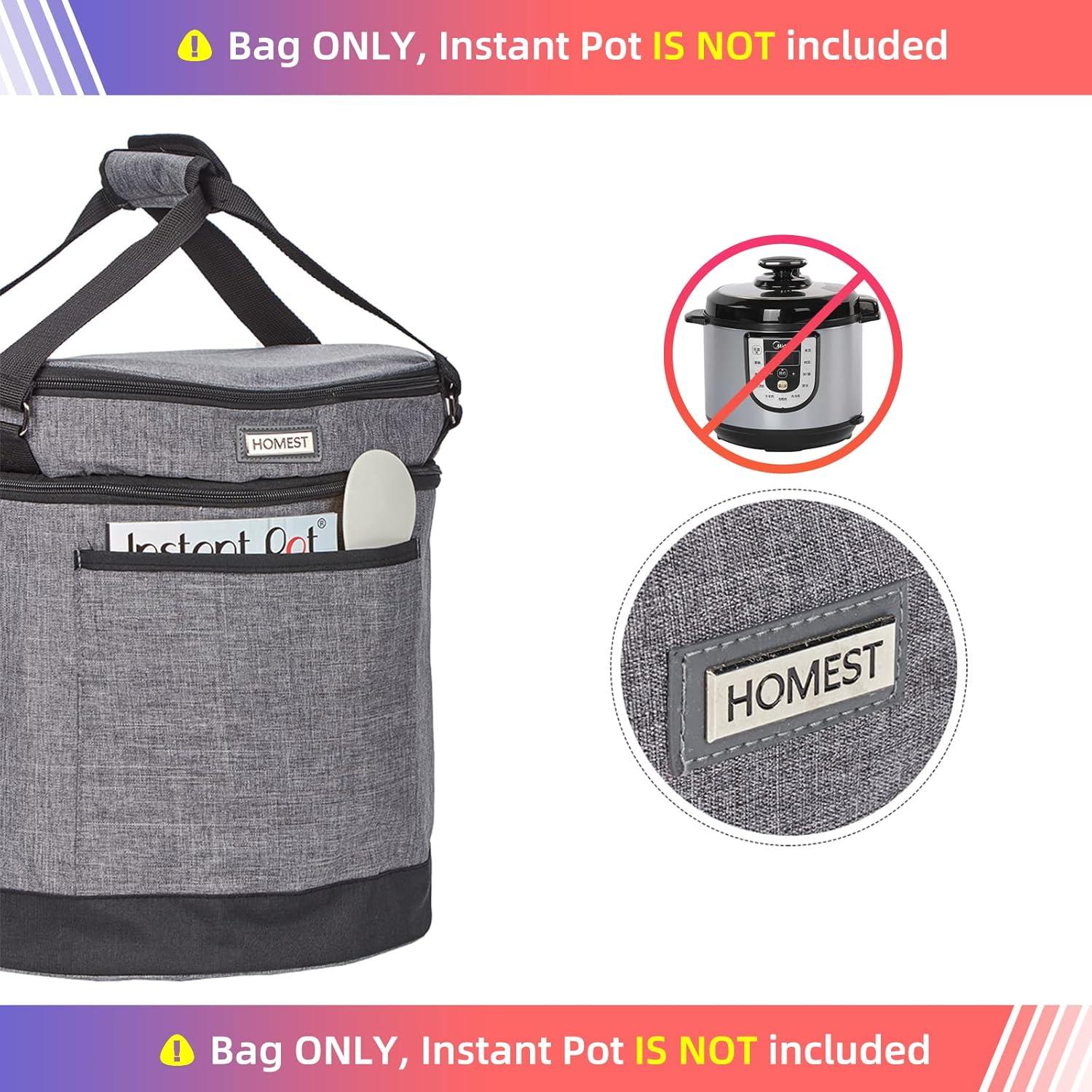 Bolsa de Transporte HOMEST para Olla Instantánea 8QT Gris