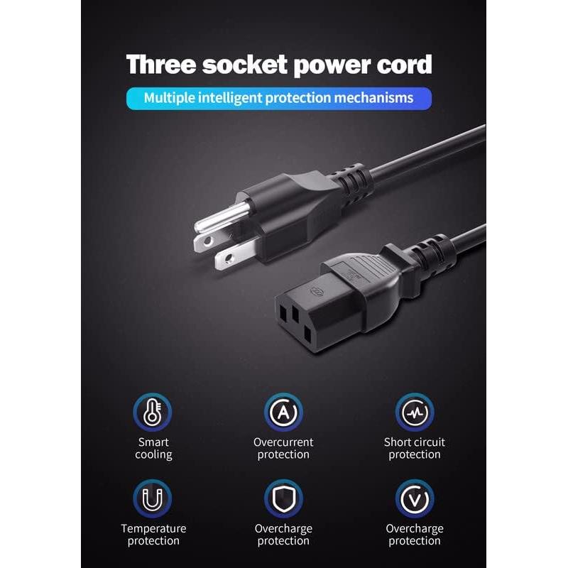 Cable de Alimentación AC QYD 1.2m Compatible con Instant Pot