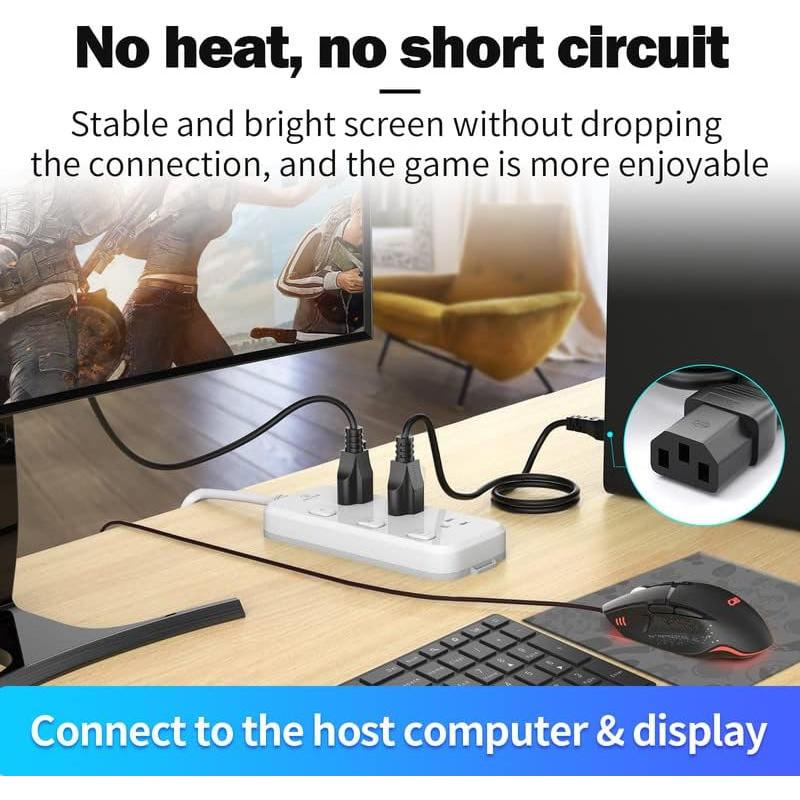 Cable de Alimentación AC QYD 1.2m Compatible con Instant Pot