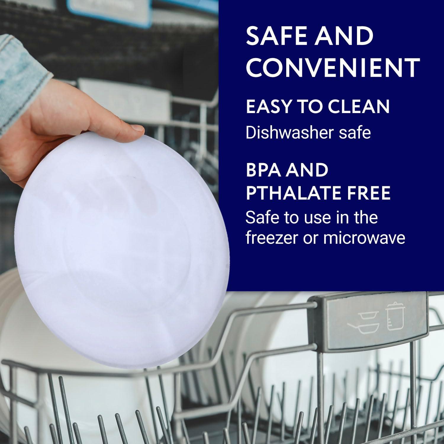 Tapa de Silicona Redonda Impresa 8 Cuartos IP-DUO80 Apta Microondas