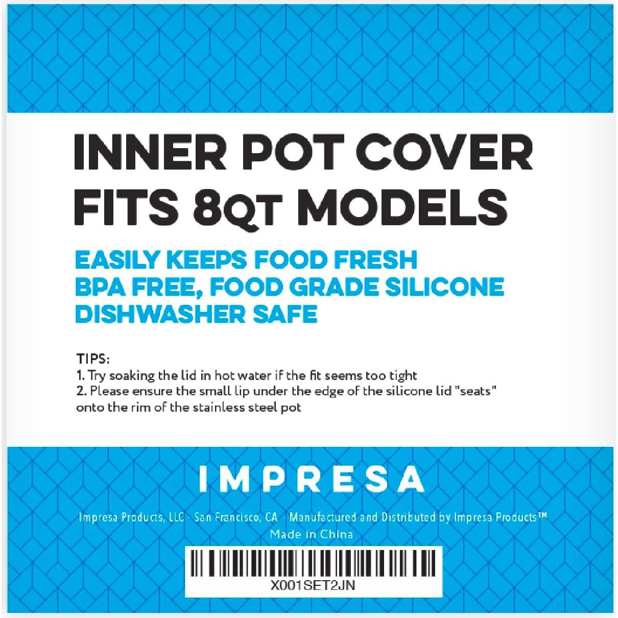 Tapa de Silicona Redonda Impresa 8 Cuartos IP-DUO80 Apta Microondas