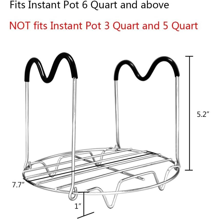 Trivet Alamic con Mangos de Silicona para Instant Pot 6 y 8 Qt