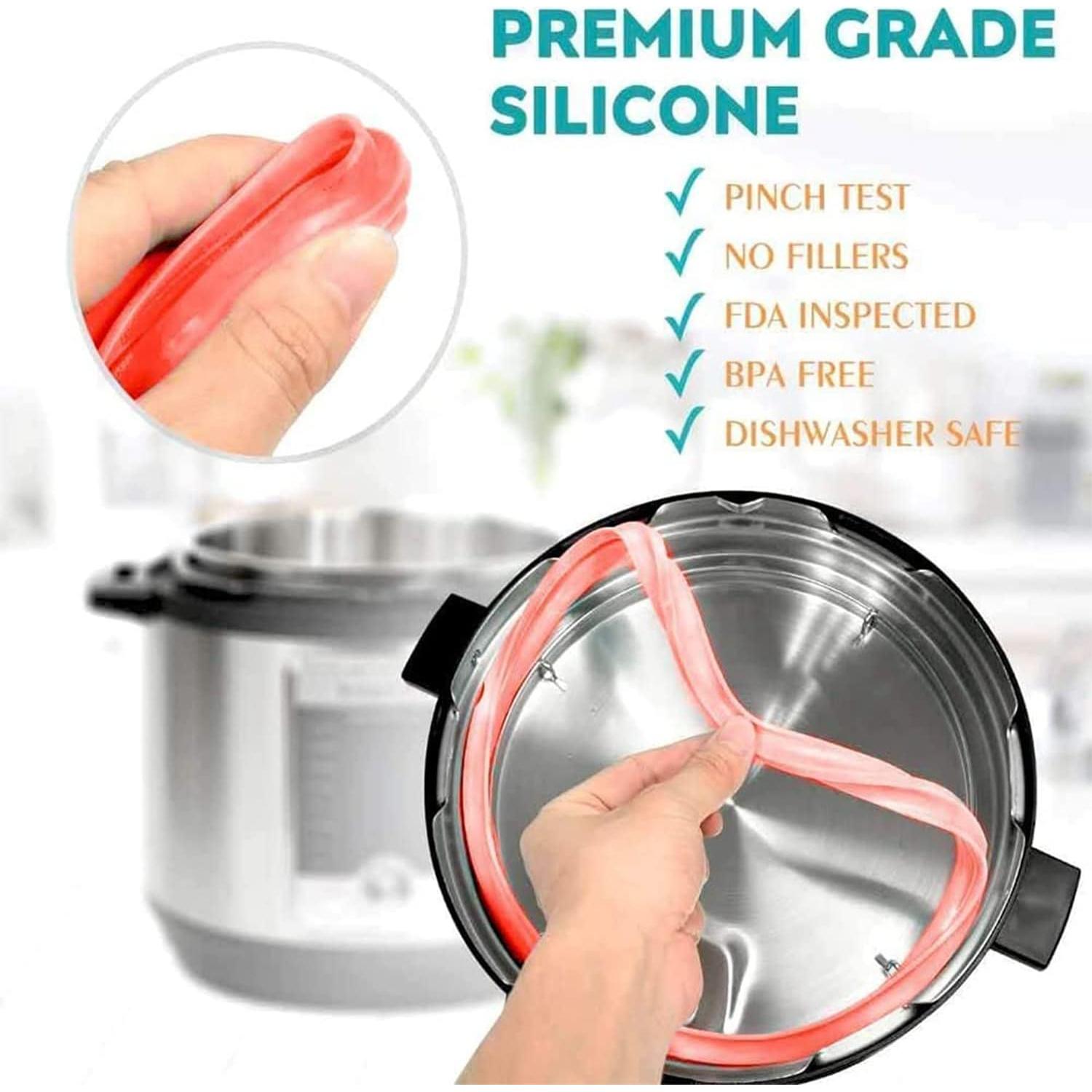 Anillos de Sellado de Silicona Fuator 8 Qt - 3 Pcs Colores