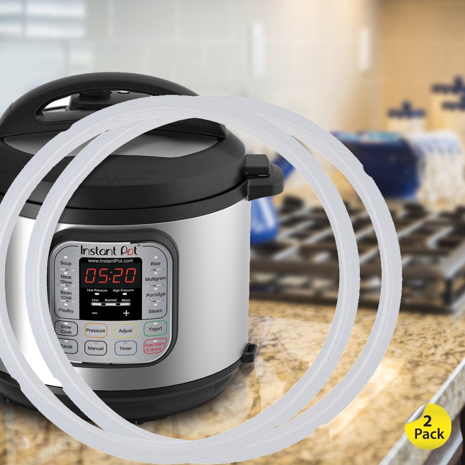 Paquete de 2 Anillos de Sellado de Silicona Housewares para Olla a Presión 5 y 6 Qt