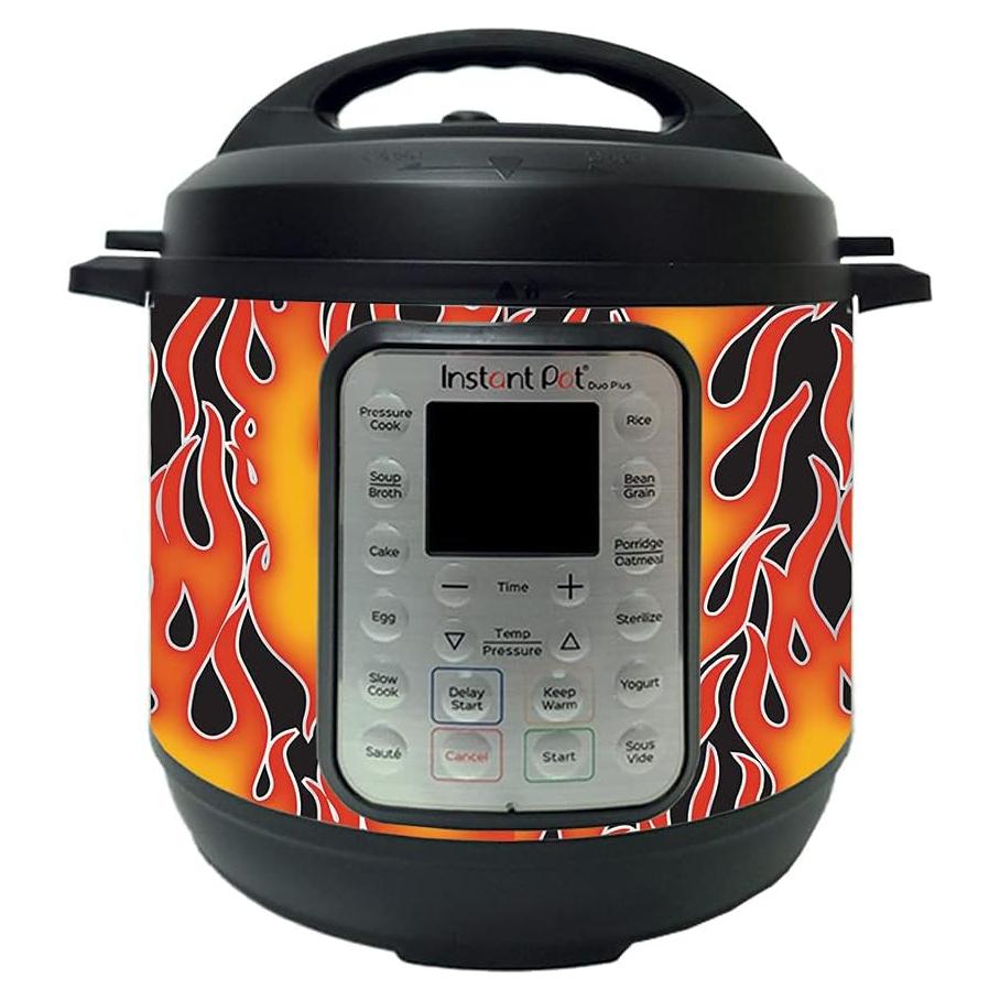 MightySkins Piel para Instant Pot Duo Plus 6-QT - Llamas Calientes