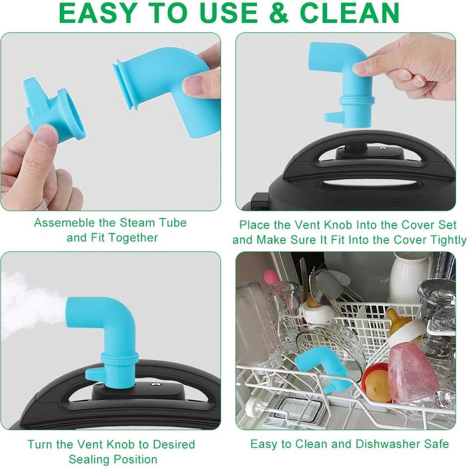 Desviador de Vapor LONAGE para Olla a Presión Instant Pot - Silicona Segura