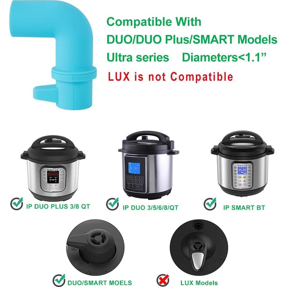 Desviador de Vapor LONAGE para Olla a Presión Instant Pot - Silicona Segura