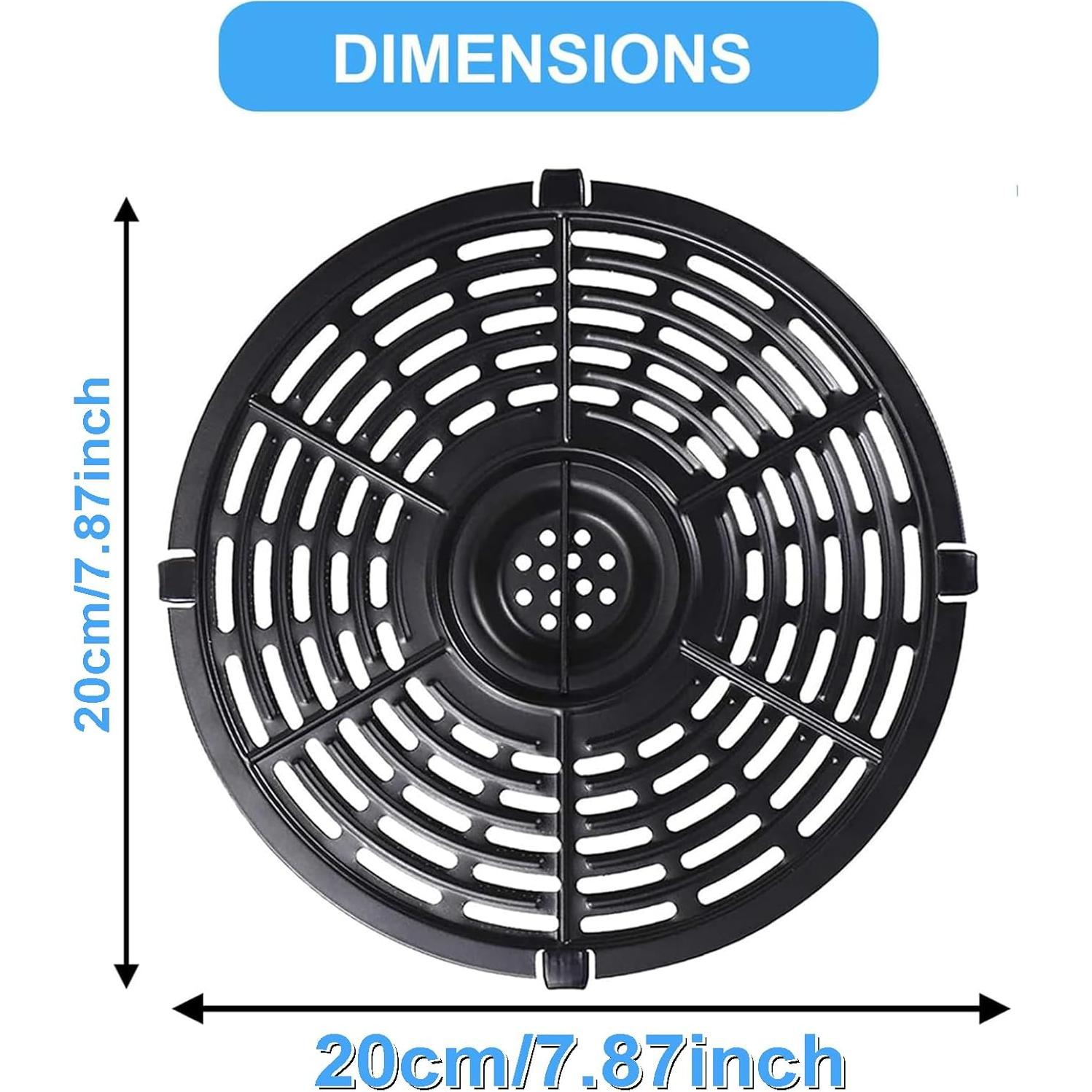 Sartén para Freidora de Aire 20 cm ZuKaYeHome Acero Inoxidable