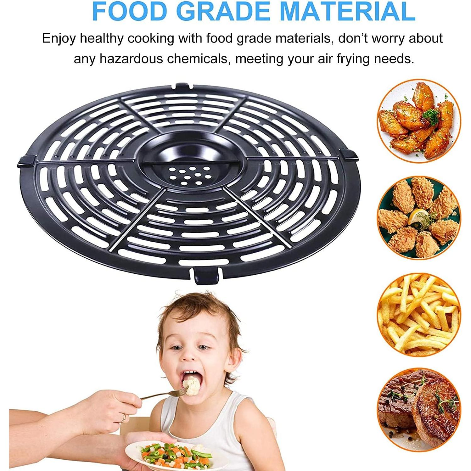 Sartén para Freidora de Aire 20 cm ZuKaYeHome Acero Inoxidable