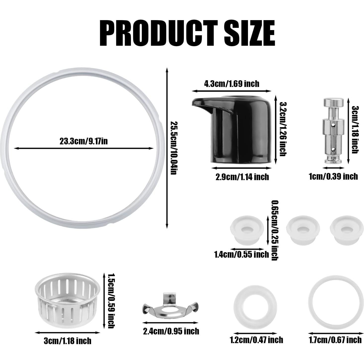 Juego de Piezas de Repuesto BOXOB para Instant Pot Duo 8 Qt