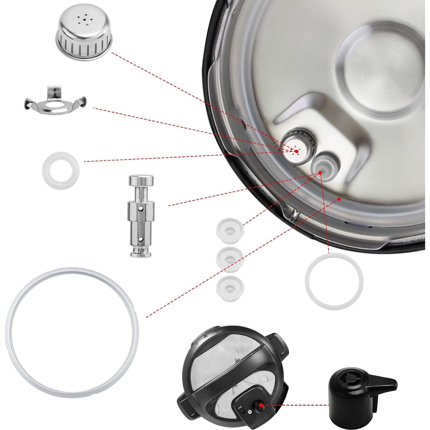 Juego de Piezas de Repuesto BOXOB para Instant Pot Duo 8 Qt