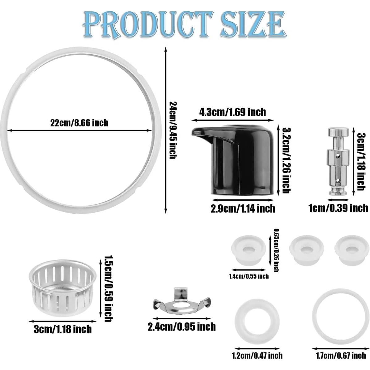 Juego de Repuestos E-TING para Olla a Presión Instant Pot Duo 5-Qt/6-Qt