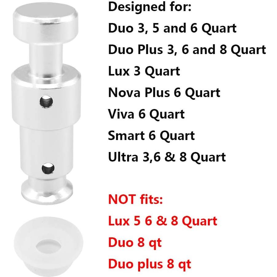 Válvula de flotación Alamic para Instant Pot 2 piezas + 4 tapas