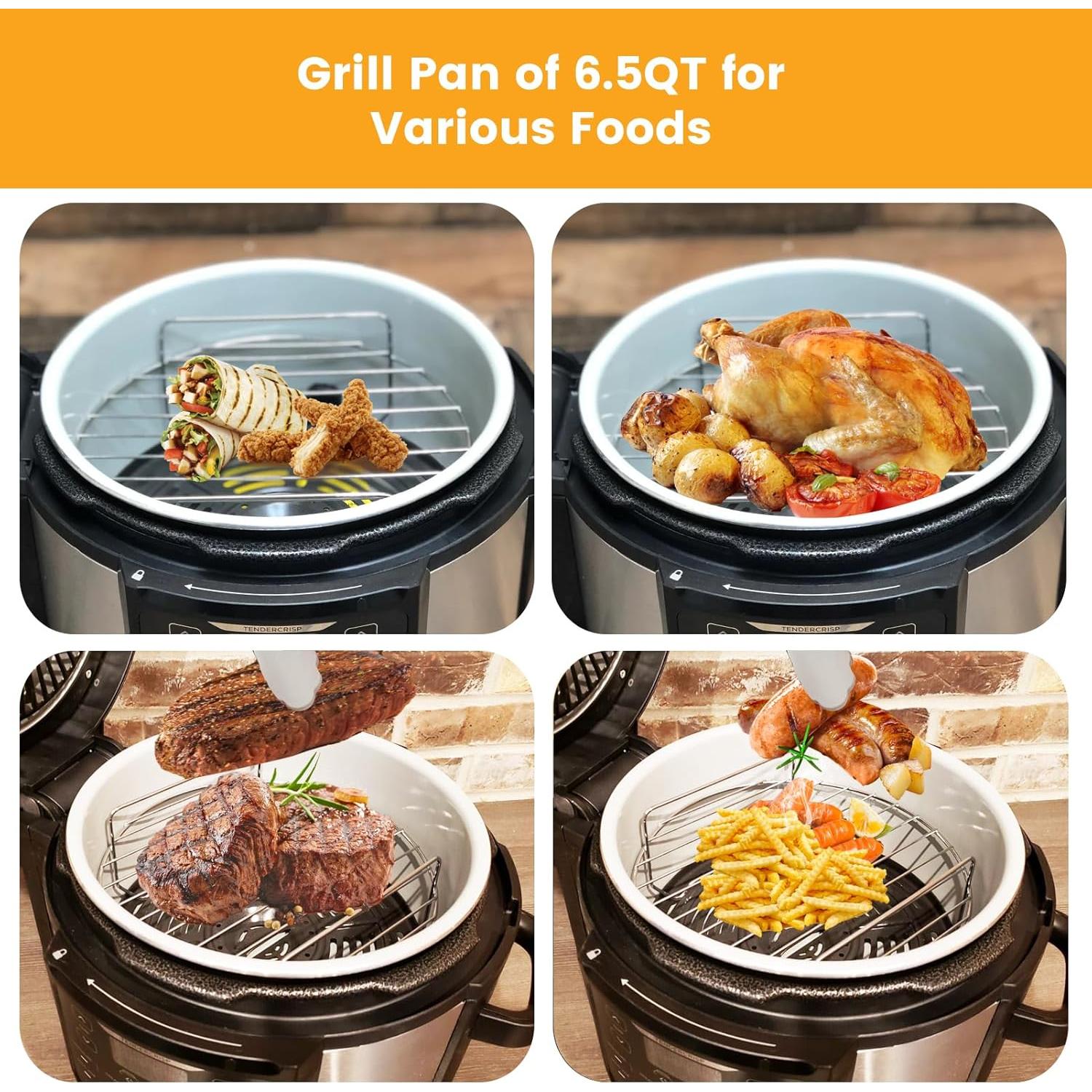 Rejilla de Acero Inoxidable para Freidora de Aire Ninja Foodi 9.2"