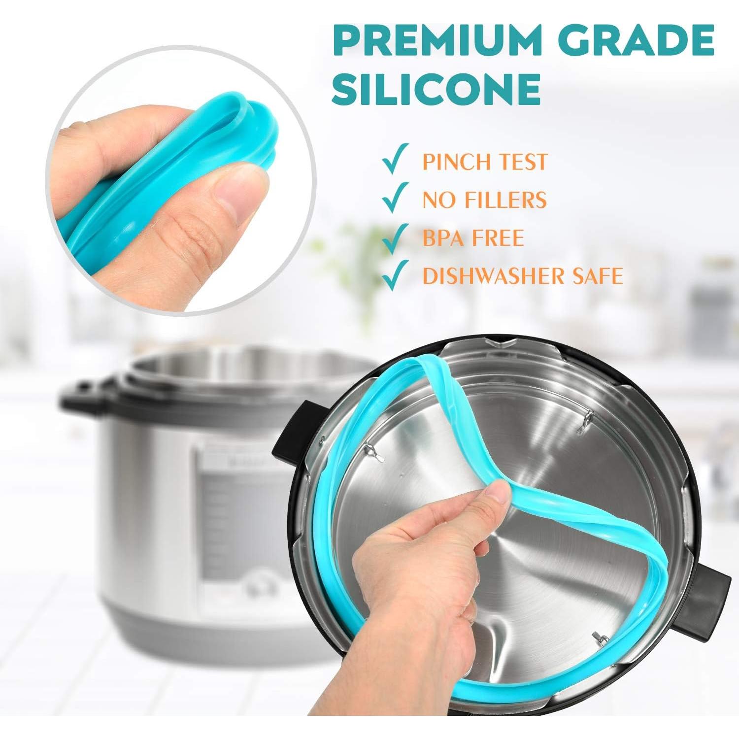 Anillo de Sellado de Silicona Newkiton 3-Pack 8QT Apto Lavavajillas