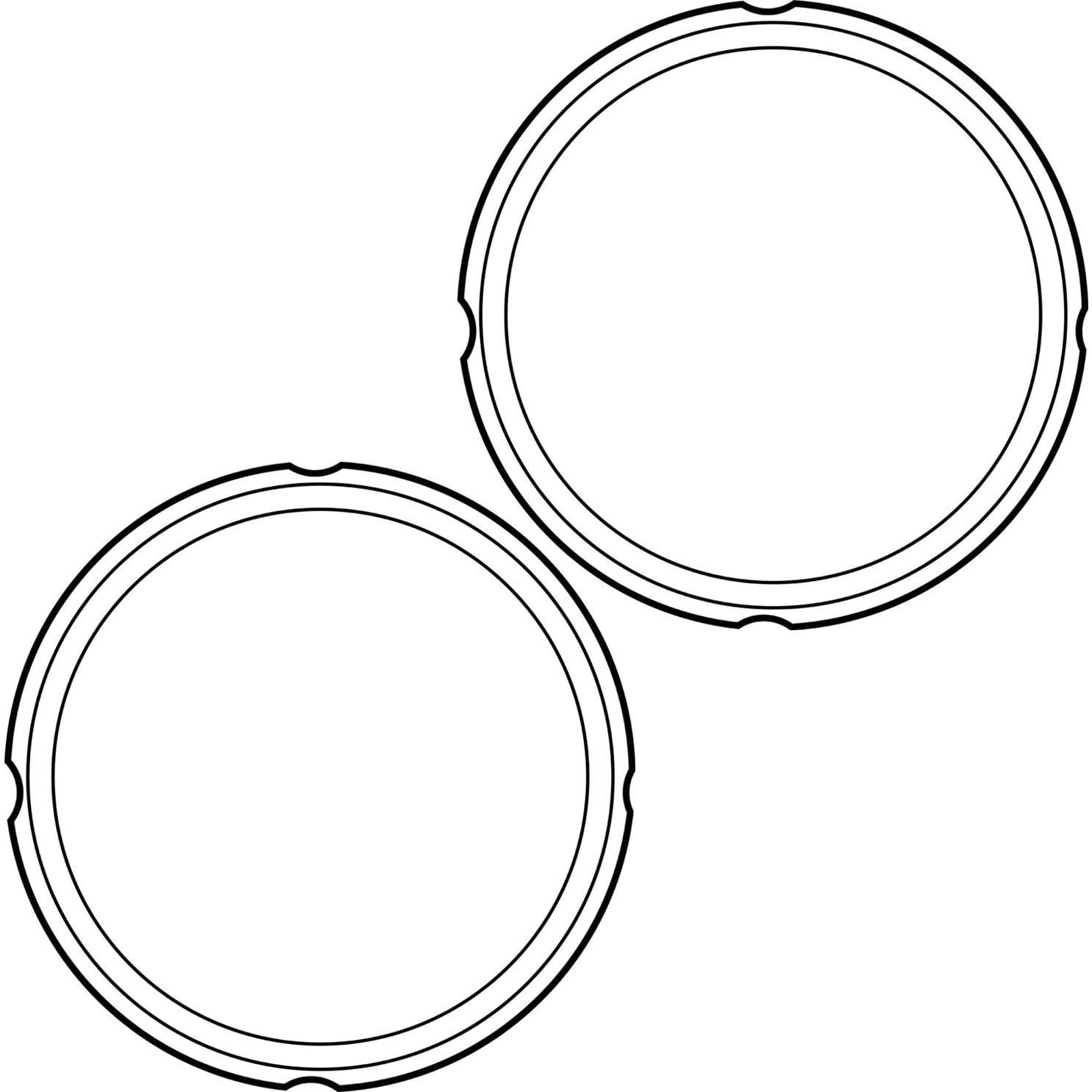 Anillo de Sellado Instant Pot 8 Qt - 2 Piezas, Silicona Transparente