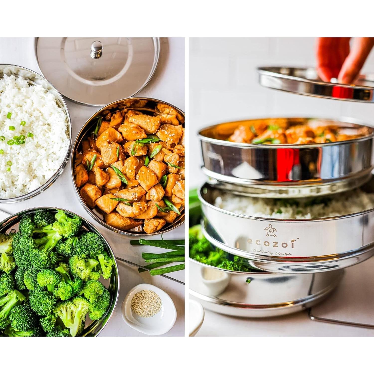 Insertos apilables Ecozoi para Instant Pot 6/8 Qt - 3 niveles