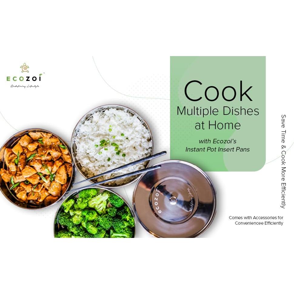 Insertos apilables Ecozoi para Instant Pot 6/8 Qt - 3 niveles