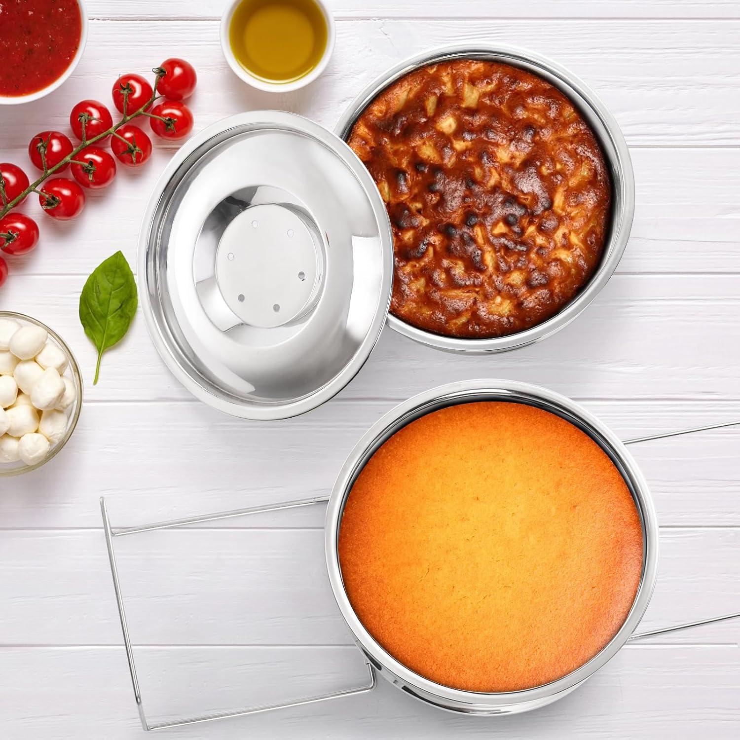 Bandejas de Vapor Apilables WUWEOT 2 Niveles Acero Inoxidable