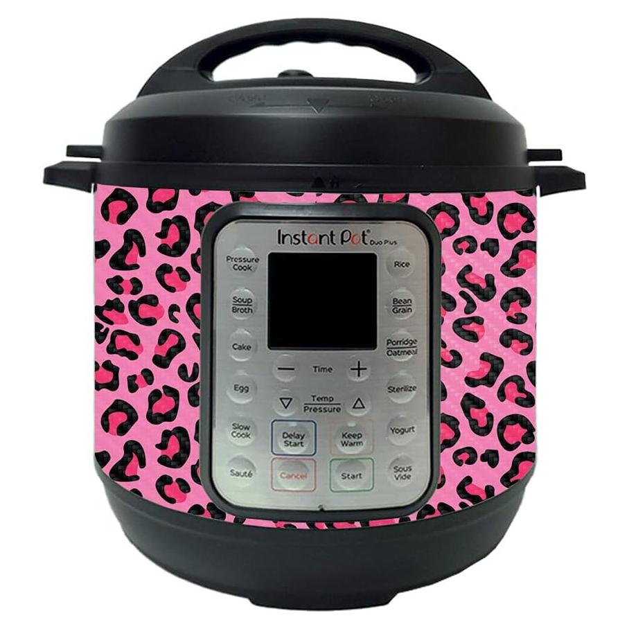 Piel de Fibra de Carbono MightySkins para Instant Pot 6QT - Leopardo Rosa