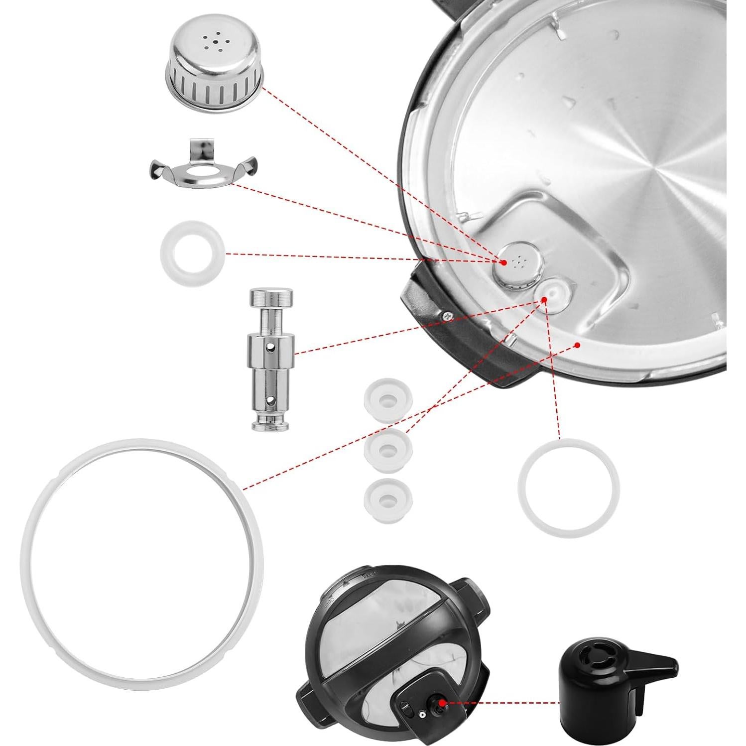 Juego de Piezas de Repuesto para Olla a Presión Instant Pot Duo 5-Qt 6-Qt