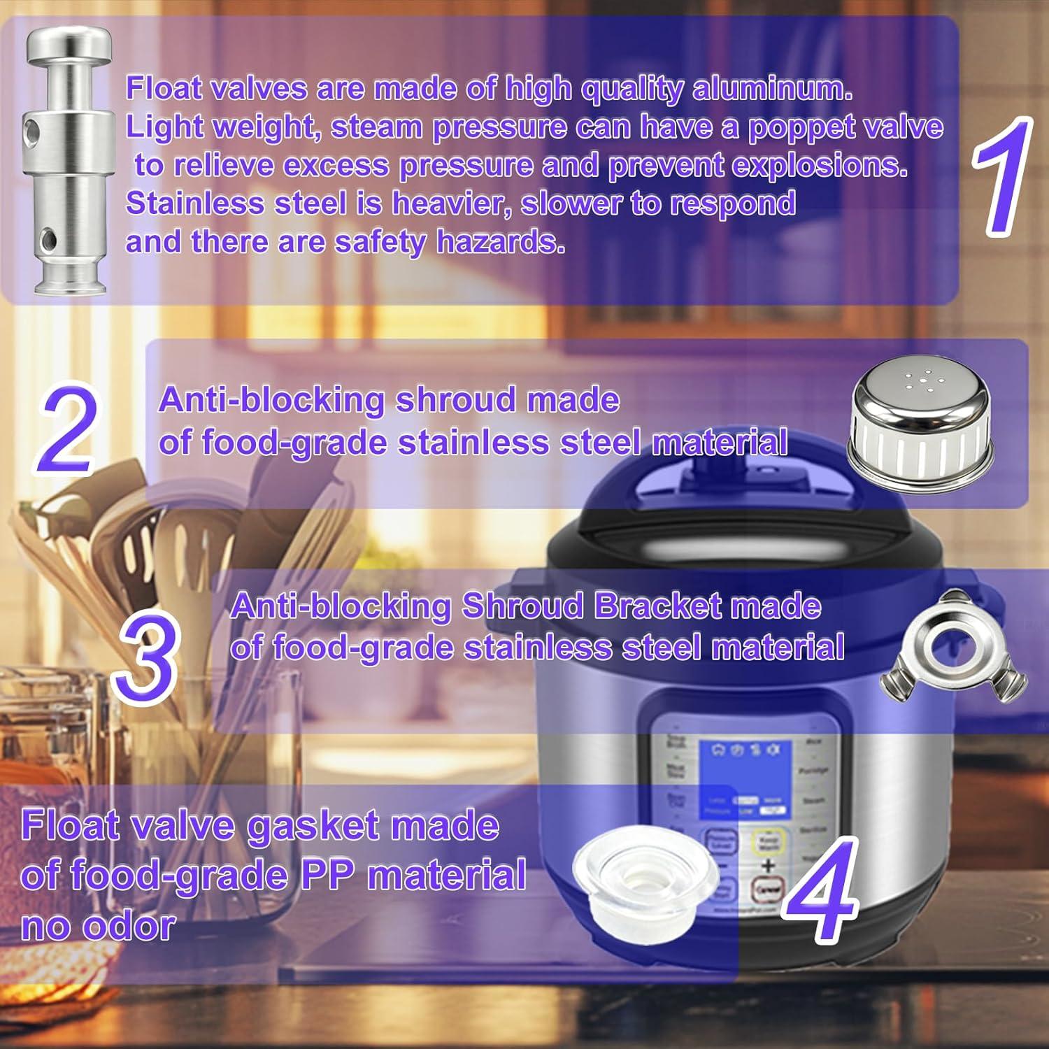 Set de 12 Piezas Sello de Válvula Flotante Eiranoly para Instant Pot