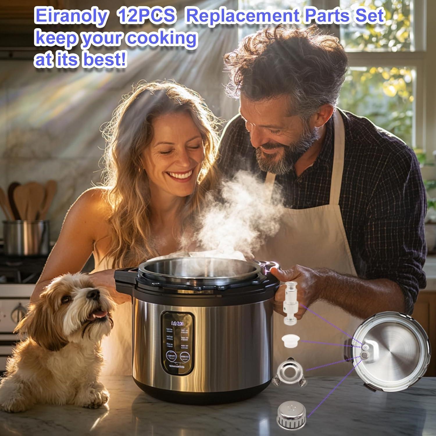 Set de 12 Piezas Sello de Válvula Flotante Eiranoly para Instant Pot