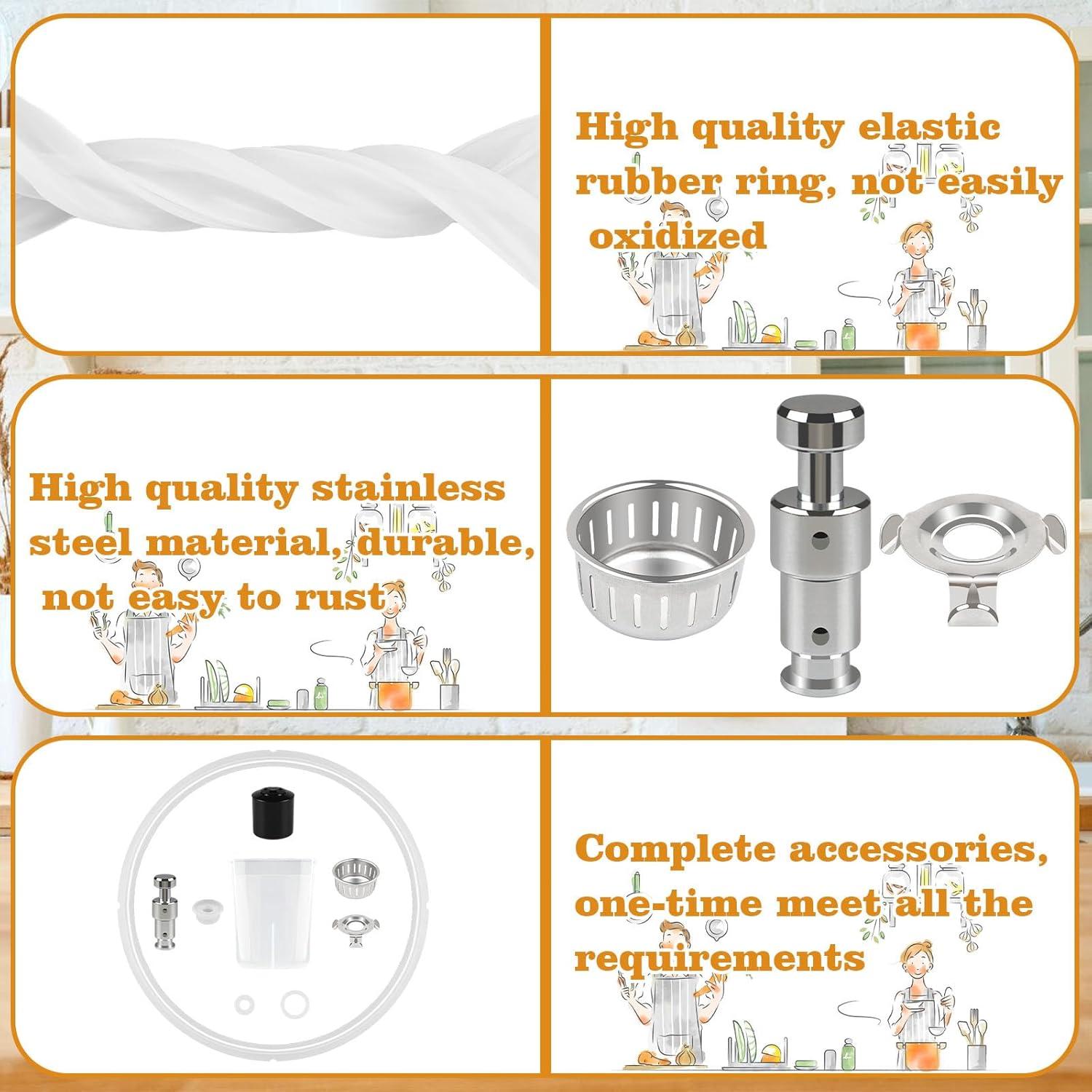 14 Piezas Accesorios para Olla a Presión JIEYU 5-6 Qt