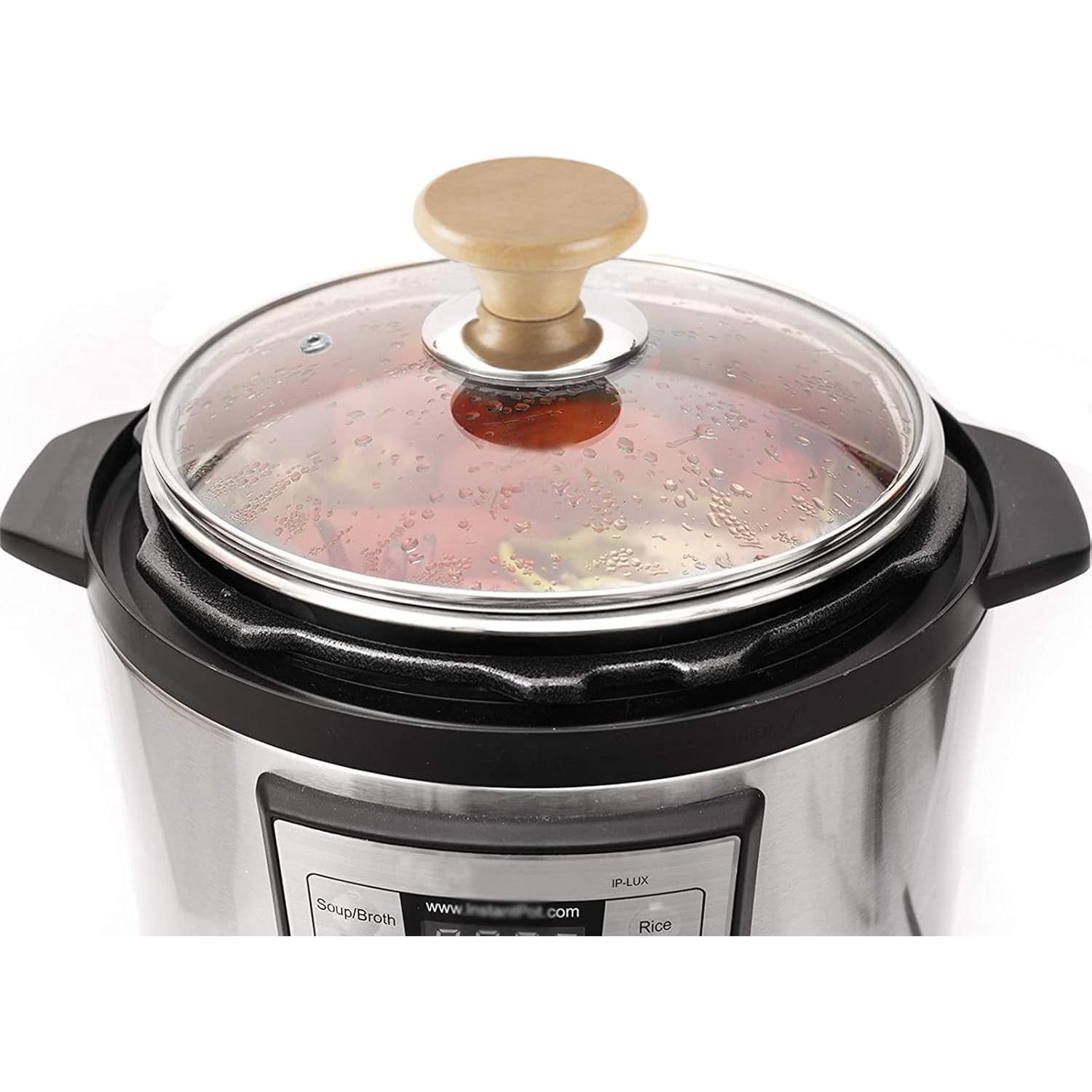 Tempered Glass Lid & Silicone Cover for Instant Pot 6 Quart - Set of 4 Accessories