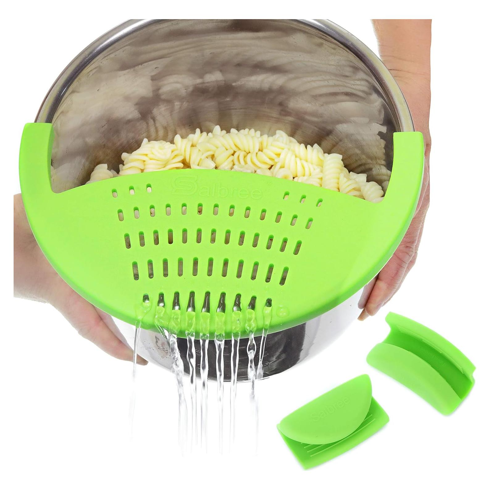 Colador de Silicona Salbree para Olla a Presión 6qt Verde