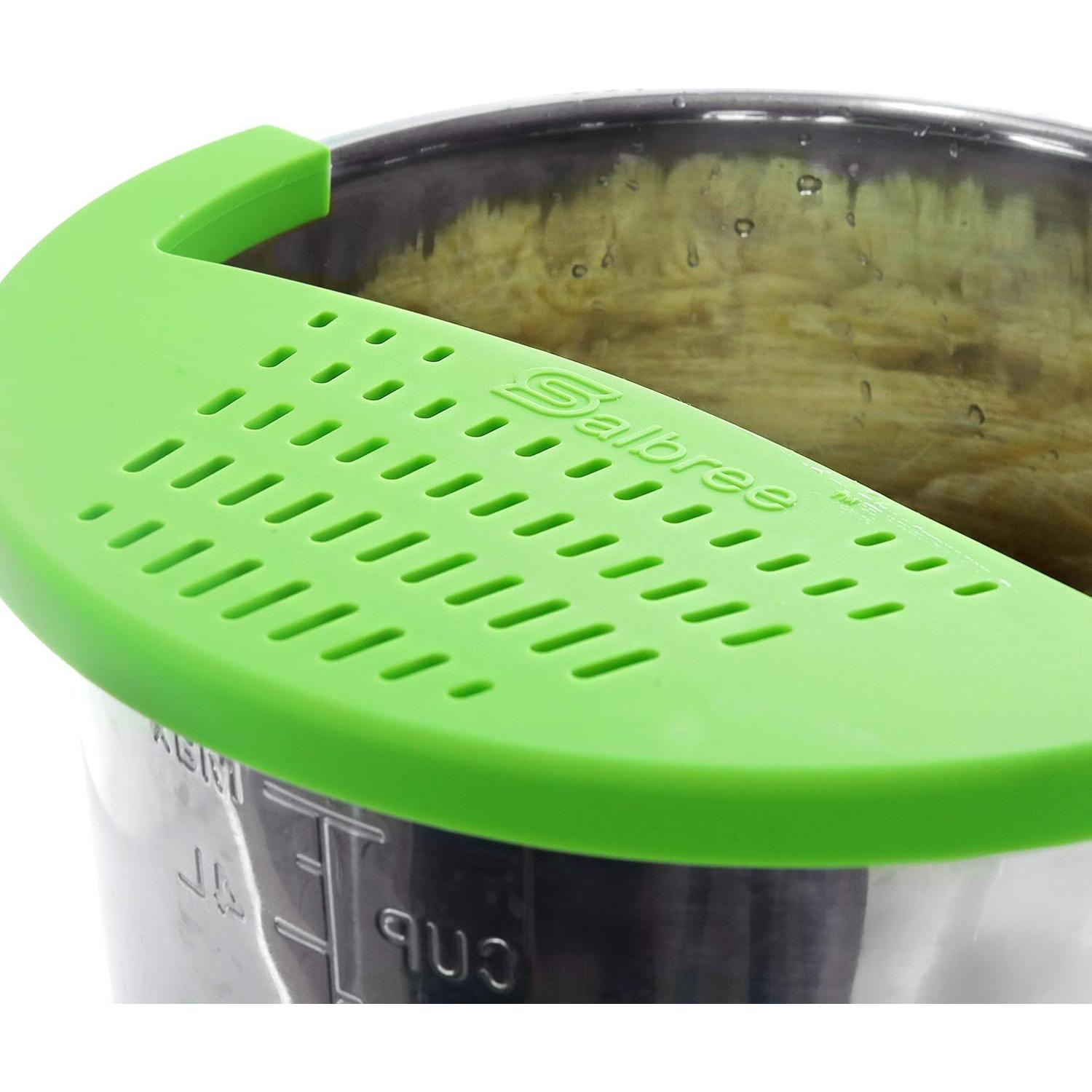 Colador de Silicona Salbree para Olla a Presión 6qt Verde