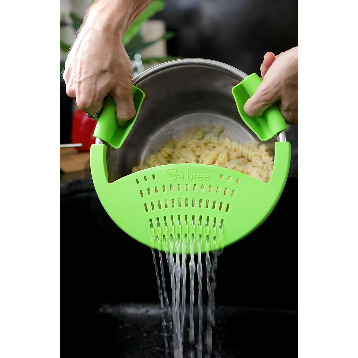 Colador de Silicona Salbree para Olla a Presión 6qt Verde