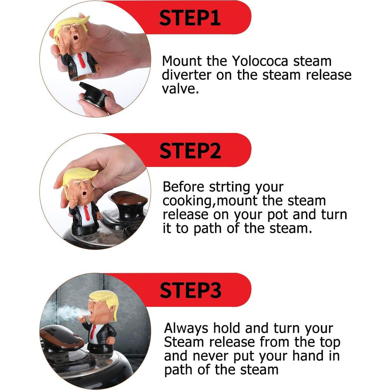 Desviador de vapor Yolococa para Instant Pot 360° de silicona