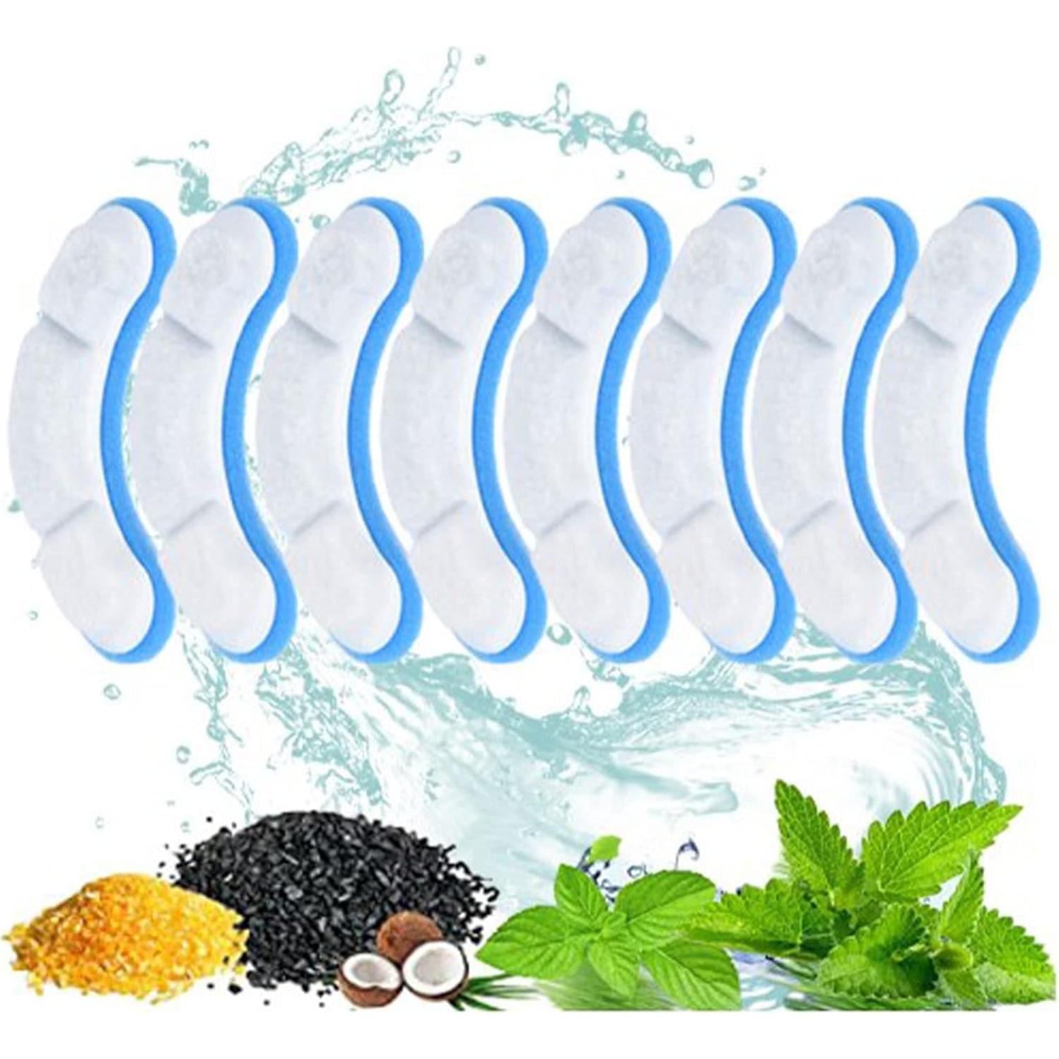 Filtro de Reemplazo para Fuente de Agua para Gatos Pssopp - 8 Piezas